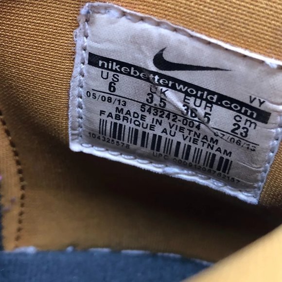 Nike Womens SB Dunk 543242-004 Black Tiger Basketball Shoes Sneakers Size 6 - Picture 9 of 9